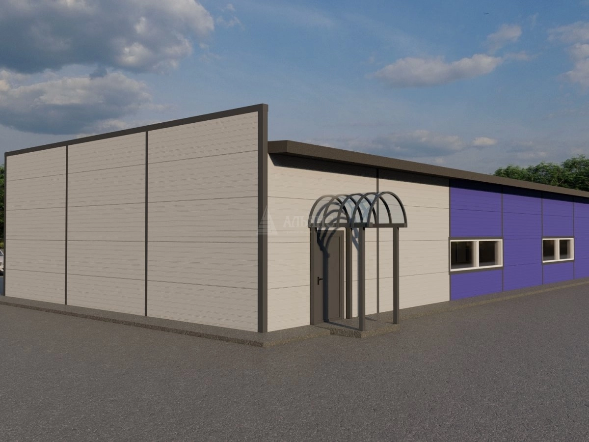 3D визуализация Магазин из сэндвич-панелей - фото 21