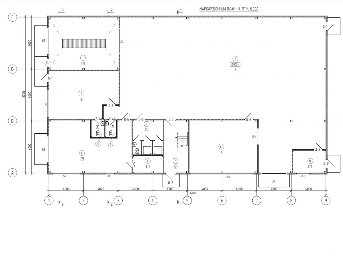Планировка СТО из сэндвич панелей -  фото 1
