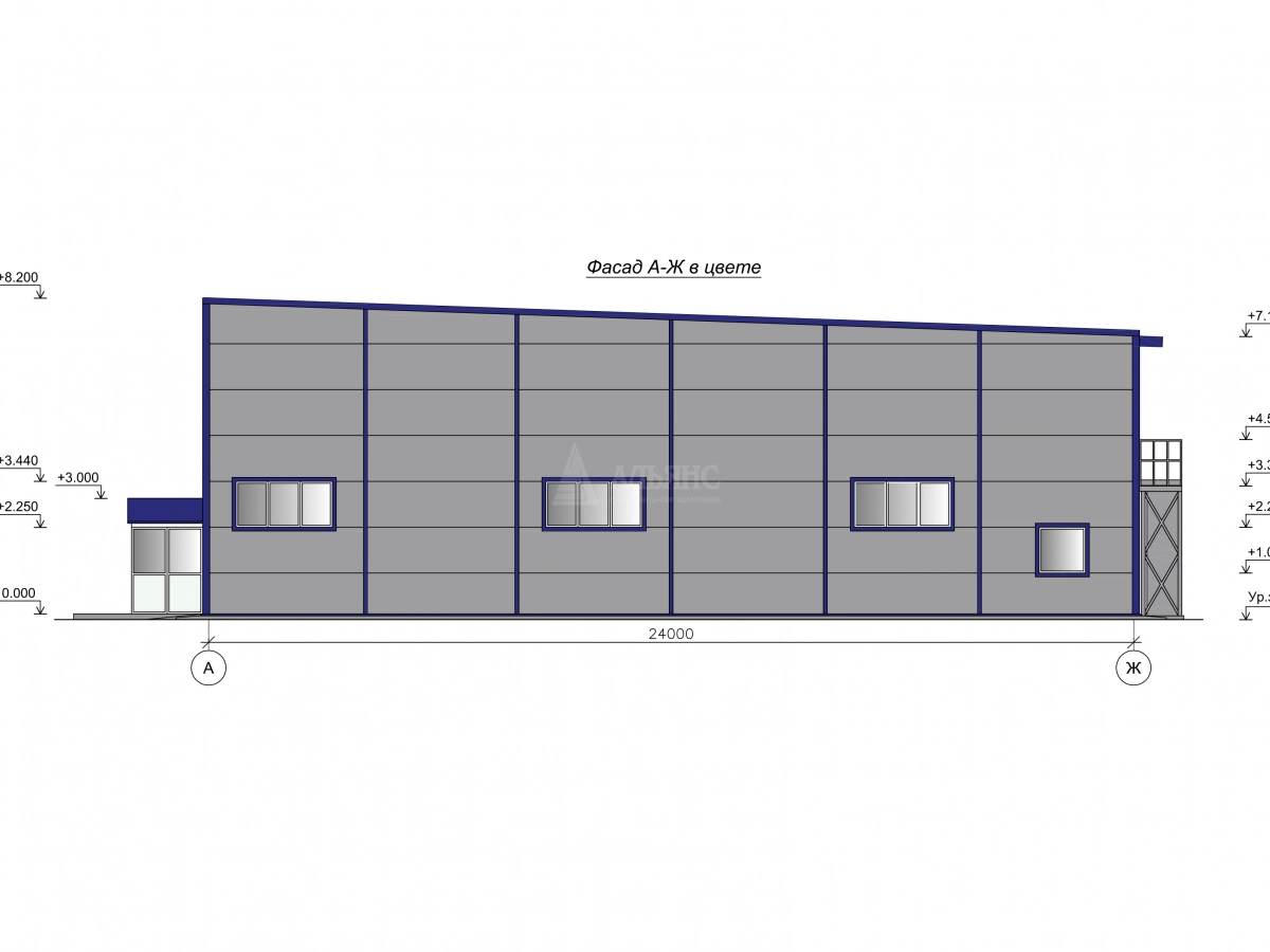 3D визуализация СТО из сэндвич-панелей - фото 4