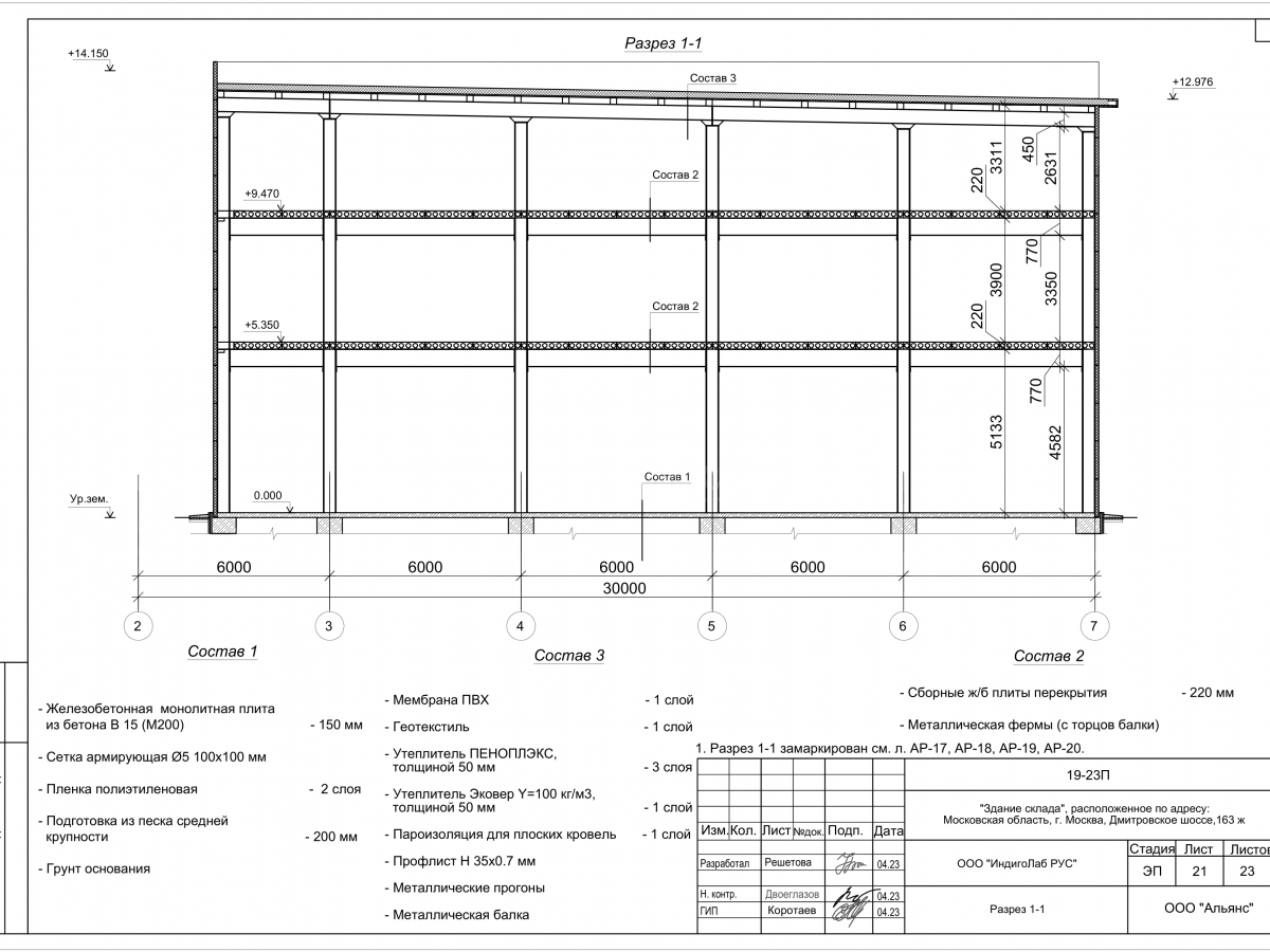 Планировка Склад из сэндвич-панелей -  фото 8