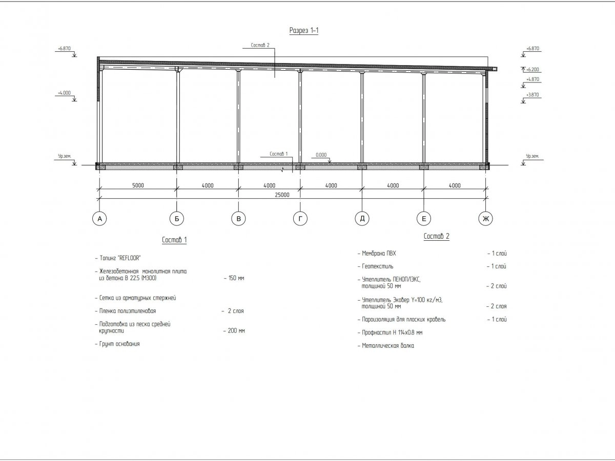 Планировка Производственный цех из сэндвич панелей -  фото 3
