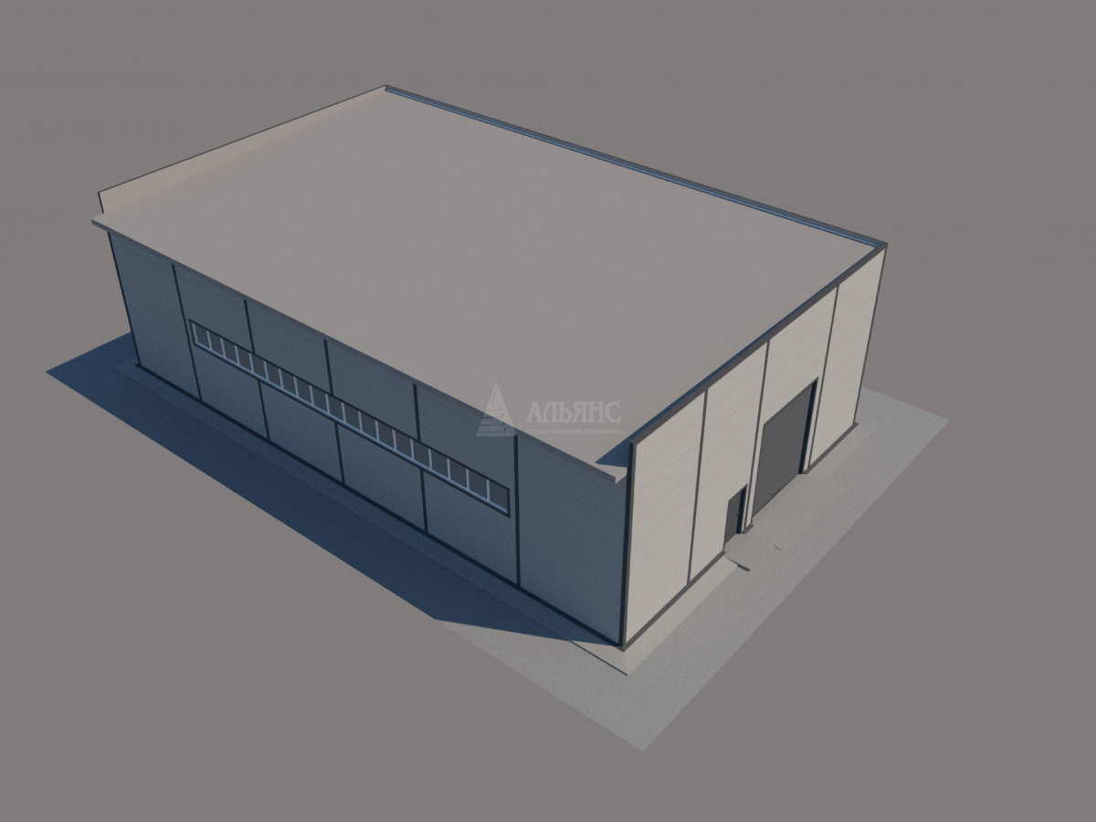 3D визуализация СТО из сэндвич-панелей - фото 16