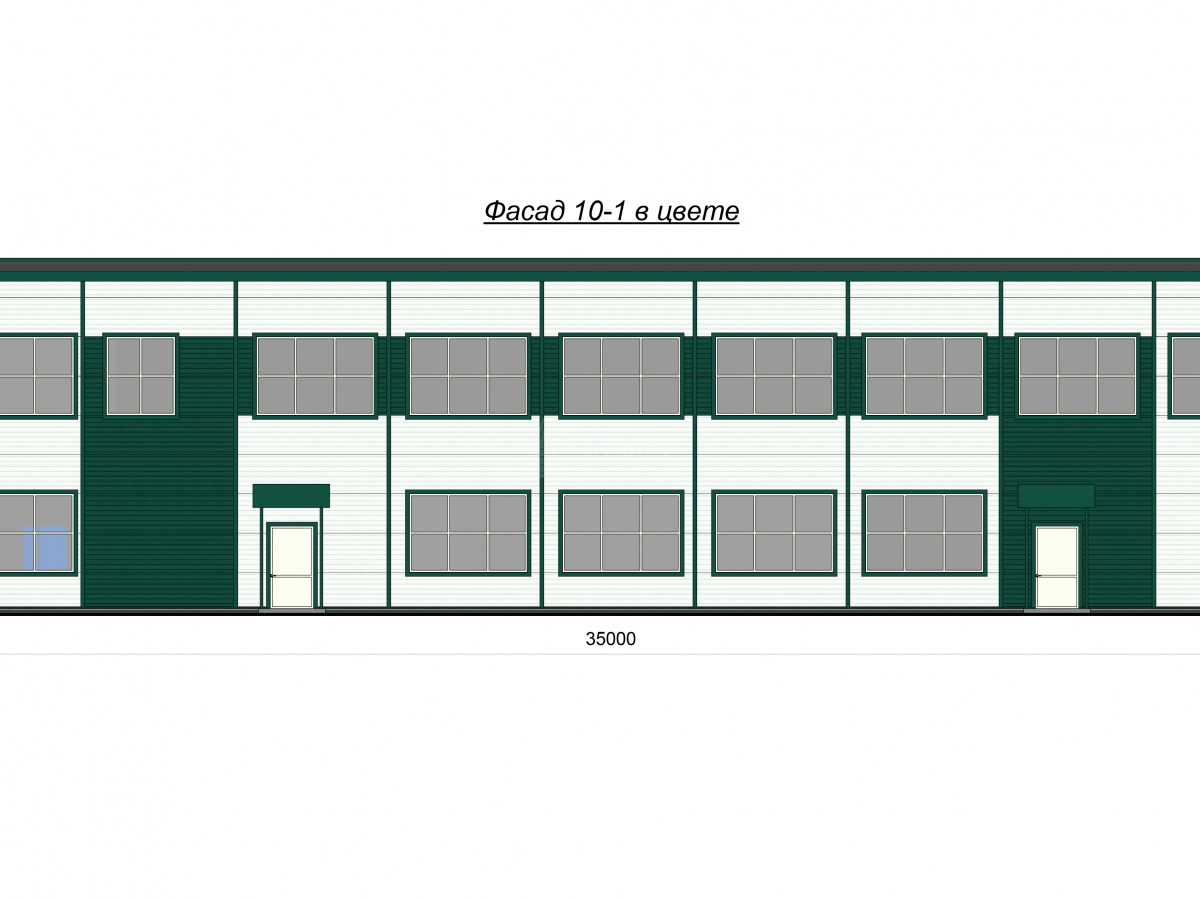 Планировка Здание АБК из сэндвич-панелей -  фото 1